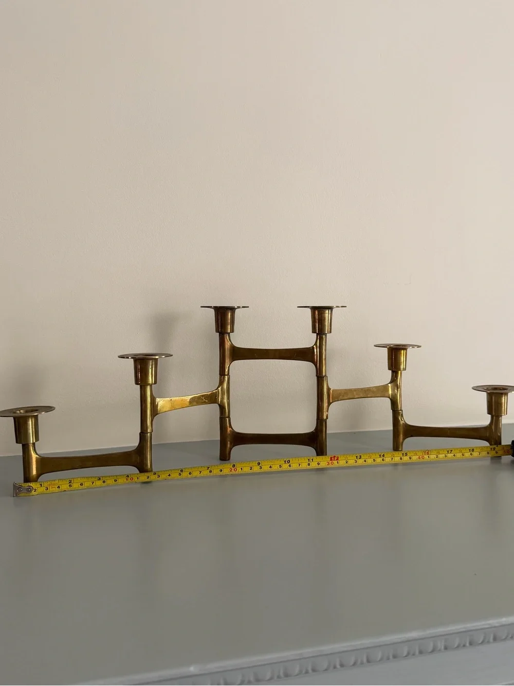 Vintage brass candle holder